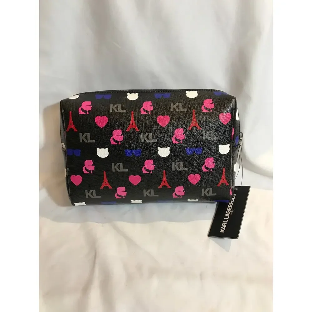 Karl Lagerfeld Paris Maybelle Cosmetic Bag NWT
